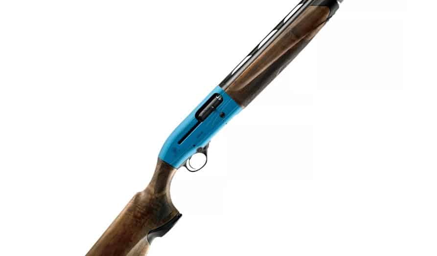 blue part of the rifle