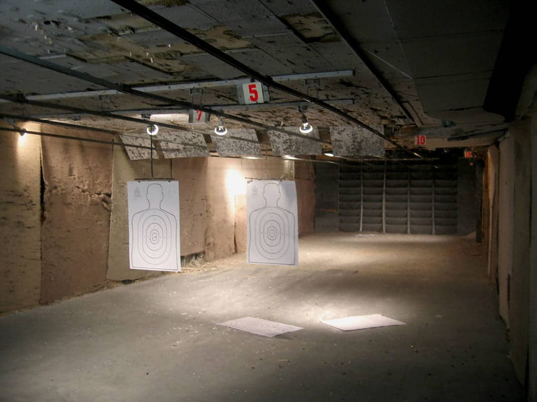 shooting range with targets