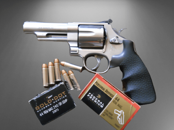 revolver and ammunition