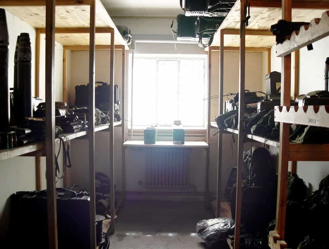 A room for armory storage