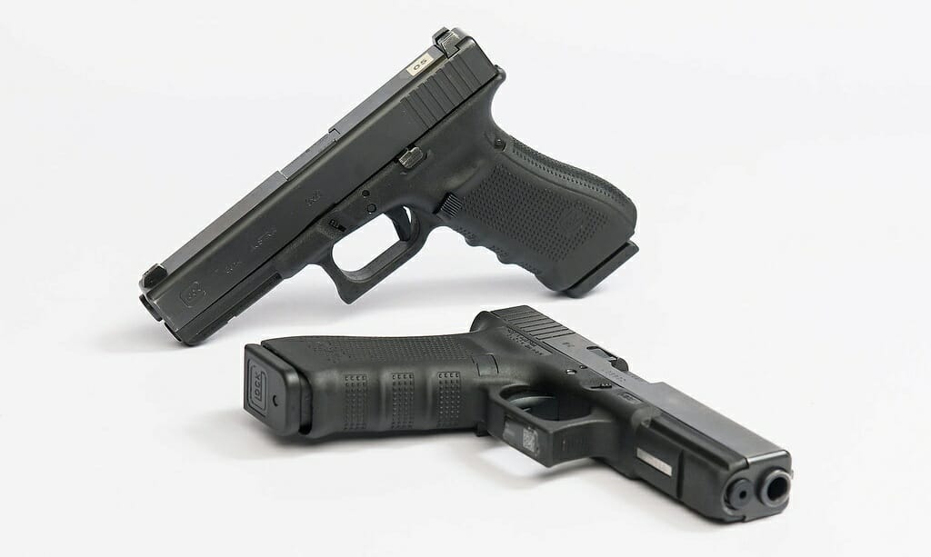 Two Glock handguns