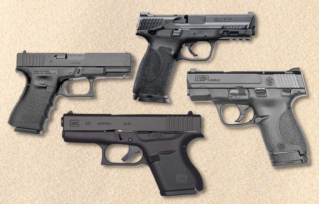 Glock and Smith&Wesson striker fired models